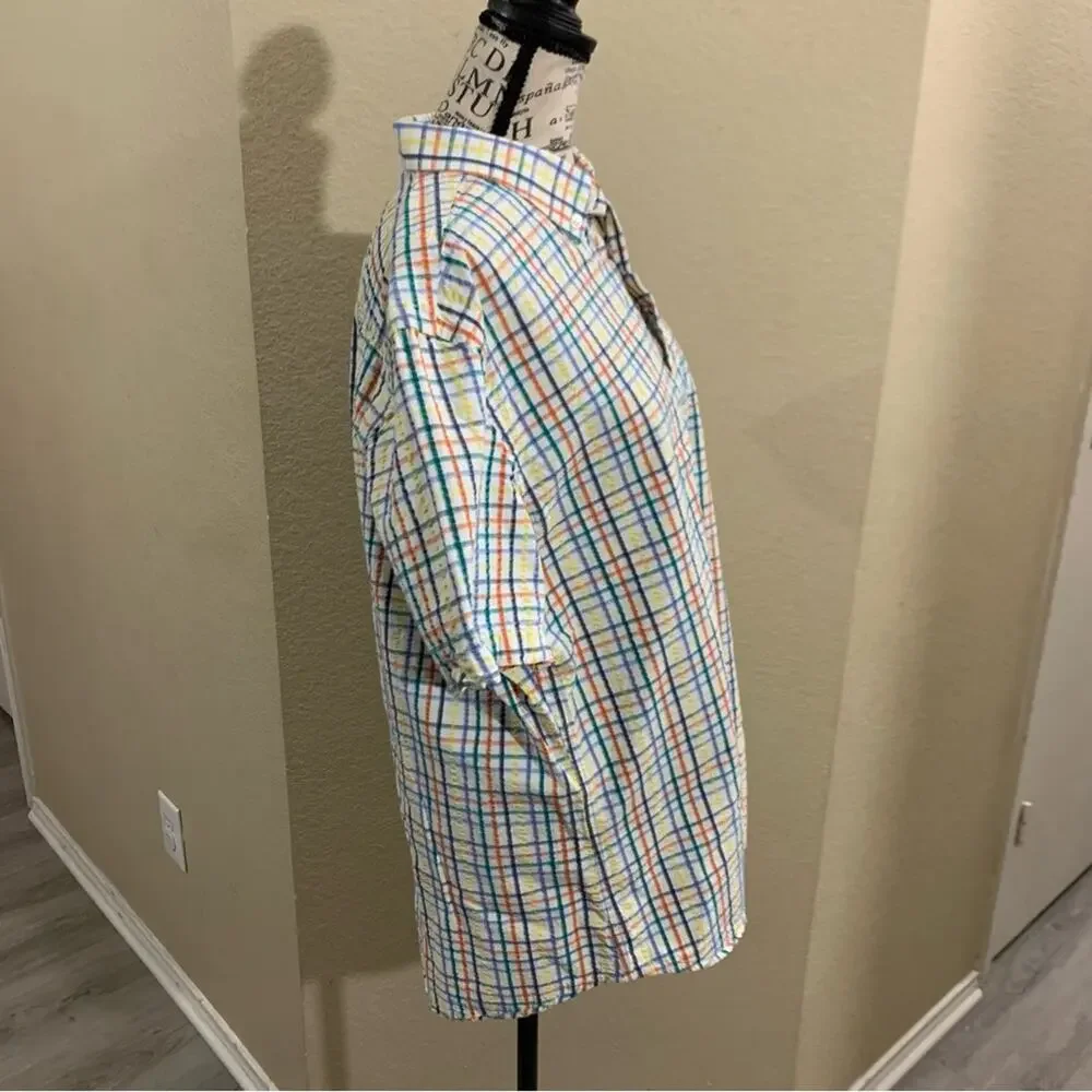 Banana Republic short sleeve button‎ down large